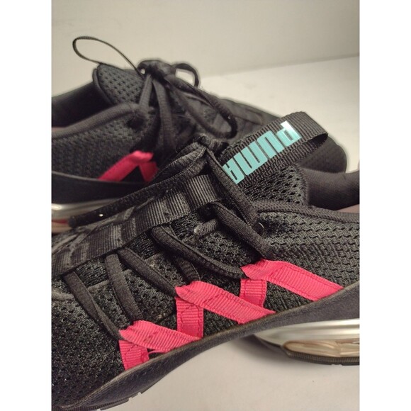 Puma Ladies size 7 Riaze Prowl Pop Running Black Sneakers Athletic Shoes - Picture 7 of 12